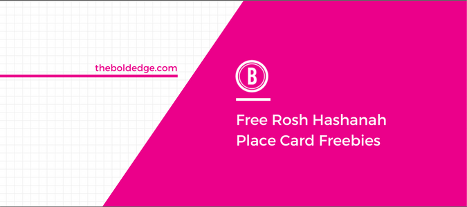 Free Rosh Hashanah Place Card Freebies