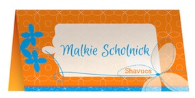 Shavuos printable placecards: The Bold Edge